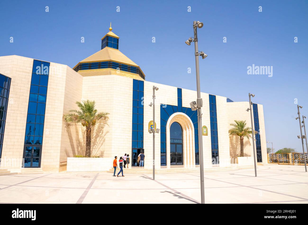 Die Kathedrale unserer Lieben Frau von Arabien. Katholische Kathedrale in Awali, Bahrain. Sie ist Sitz des Apostolischen Vikars von Nordarabien. Stockfoto