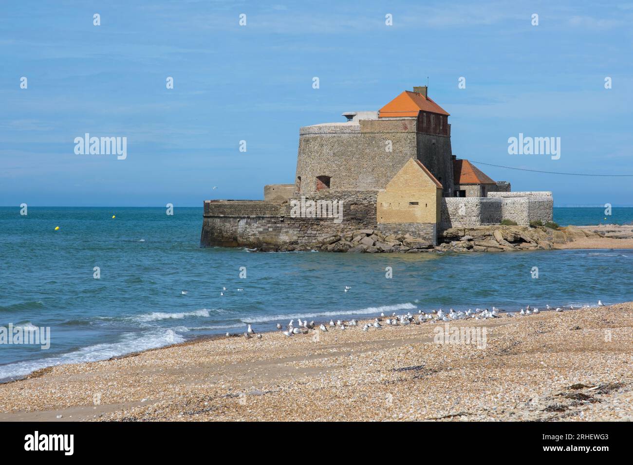 Fort Mahon ist ein Seefort der Gemeinde Ambleteuse in Frankreich Stockfoto