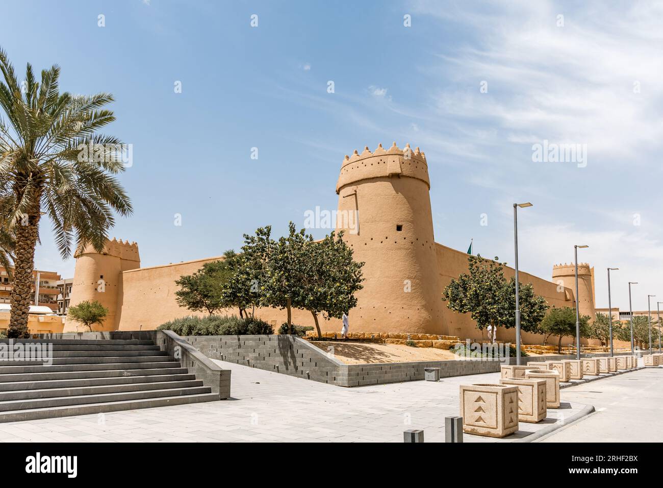 Die Masmak-Festung, auch Masmak-Festung oder Masmak-Palast genannt, ist eine Lehm- und Lehmziegelfestung im al-Dirah-Viertel von Riyadh, Saudi-Arabien Stockfoto