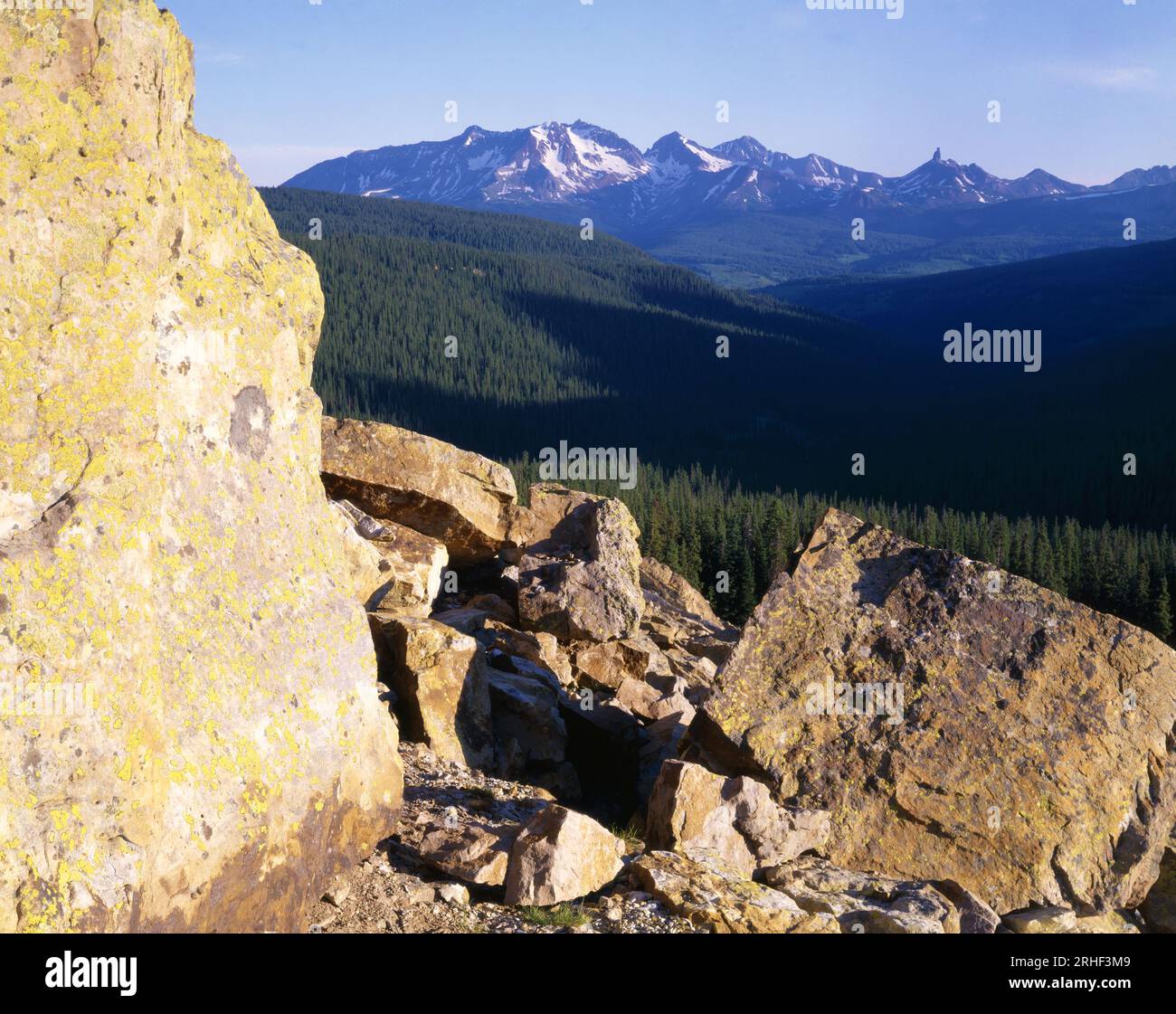 Die Rocky Mountains im Süden von Colorado. USA Stockfoto