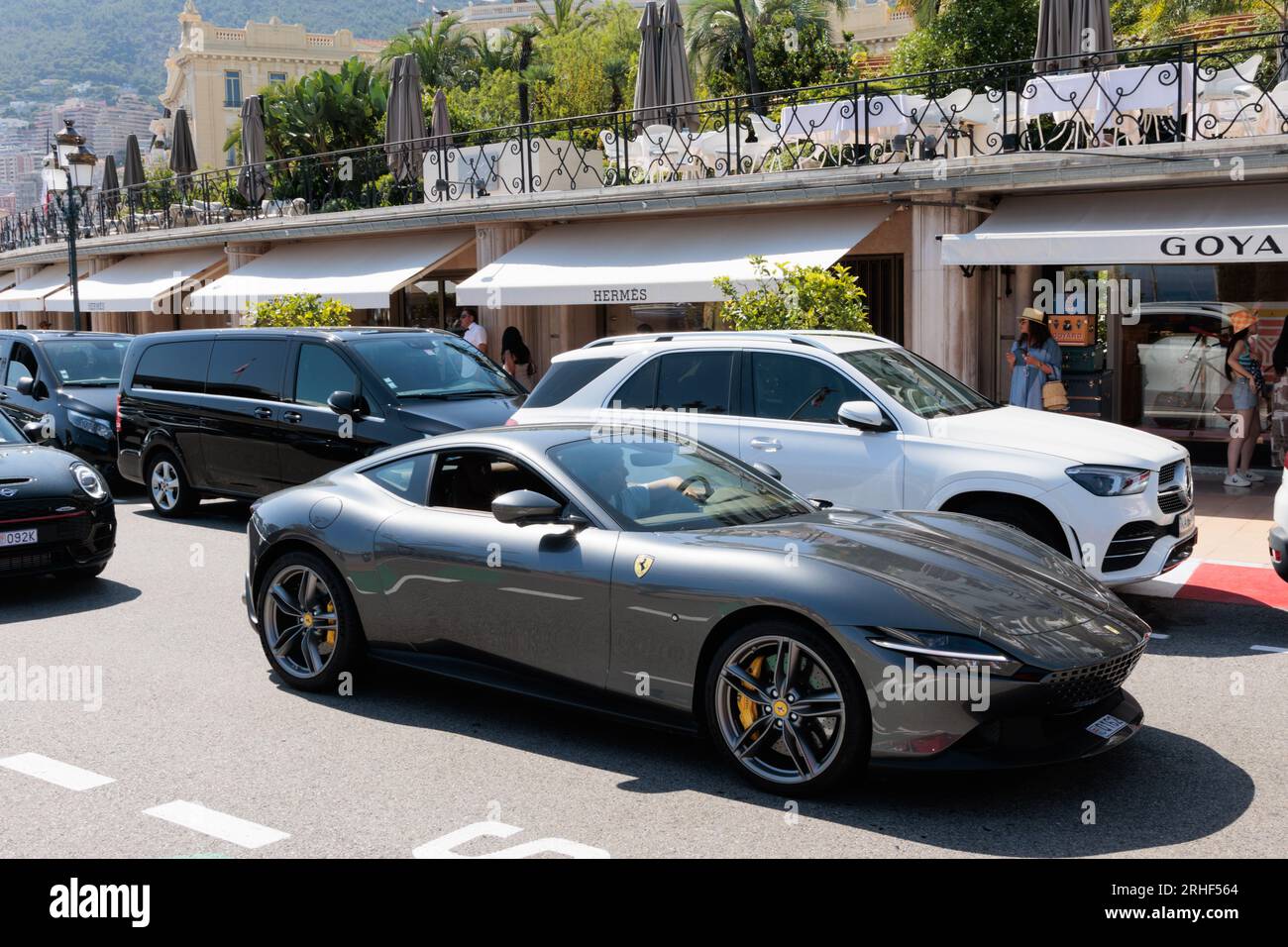 Ferrari Roma in Monte Carlo Stockfoto