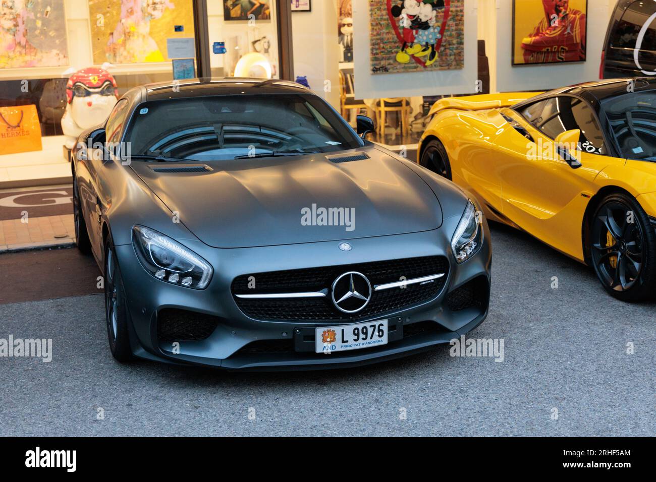 Mercedes AMG GT Stockfoto