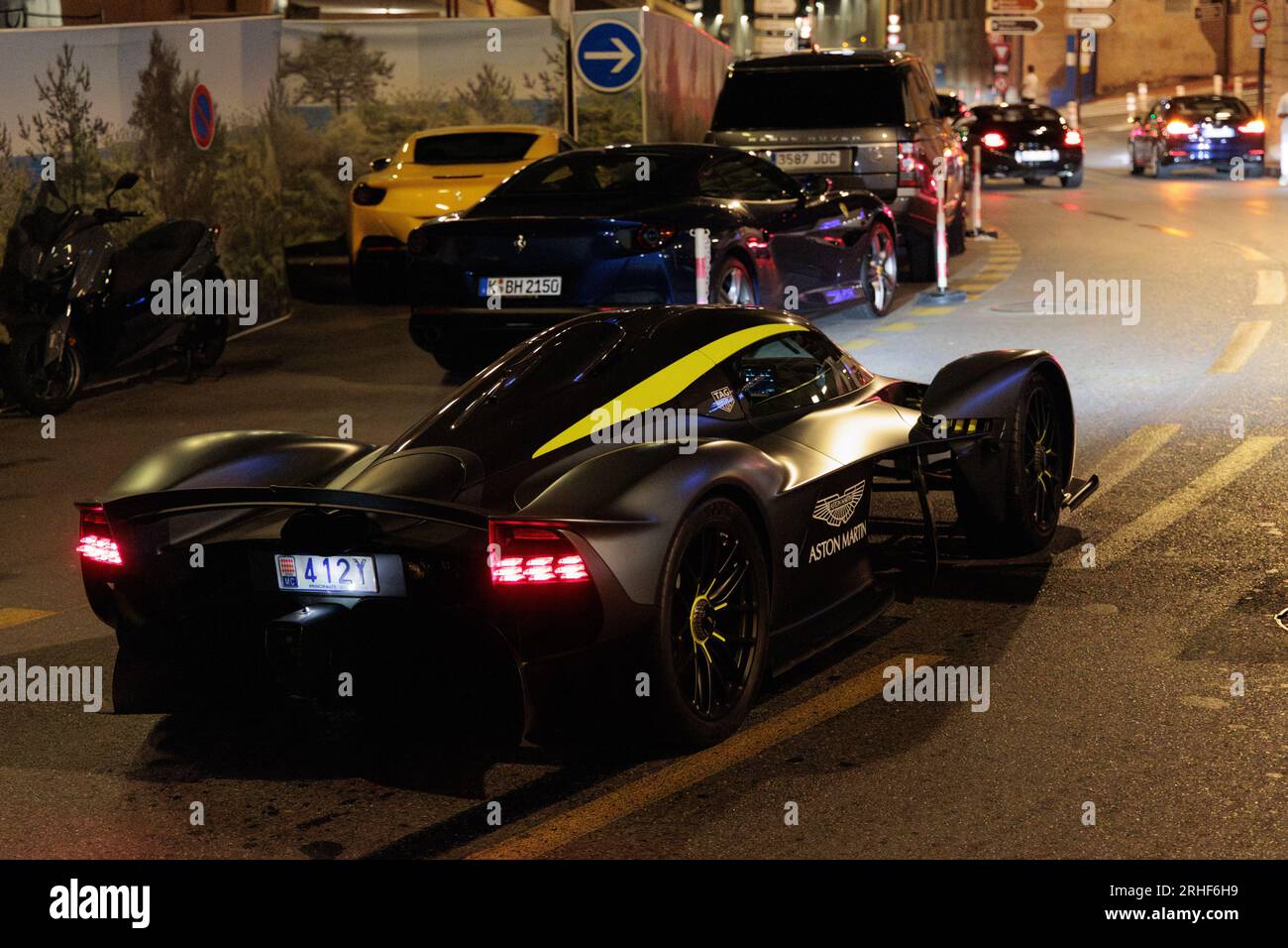 Aston Martin Valkyrie Supersportwagen in Monte Carlo, Monaco Stockfoto
