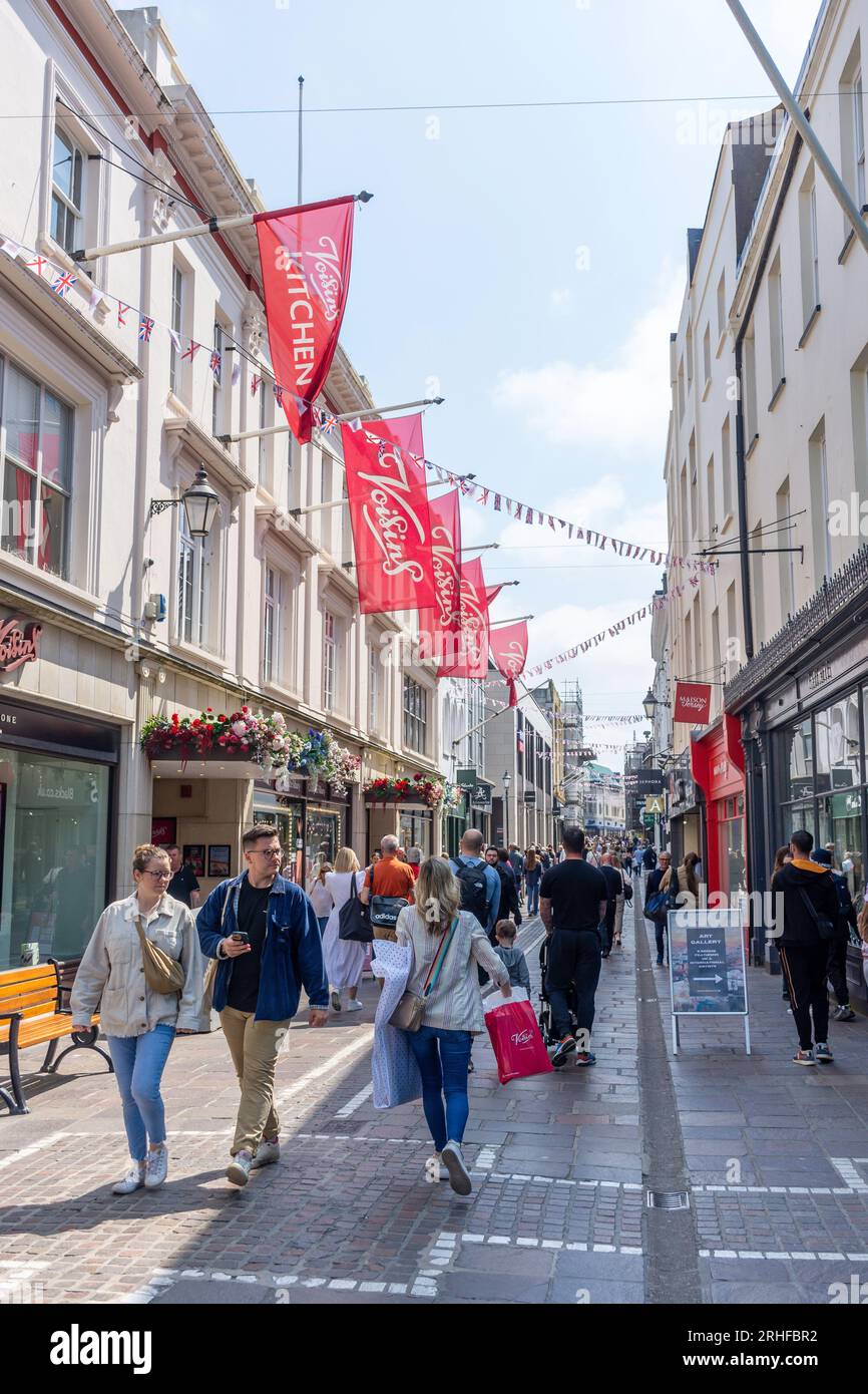 Voisins Kaufhaus, King Street (Einkaufsstraße), St Helier, Jersey, Kanalinseln Stockfoto