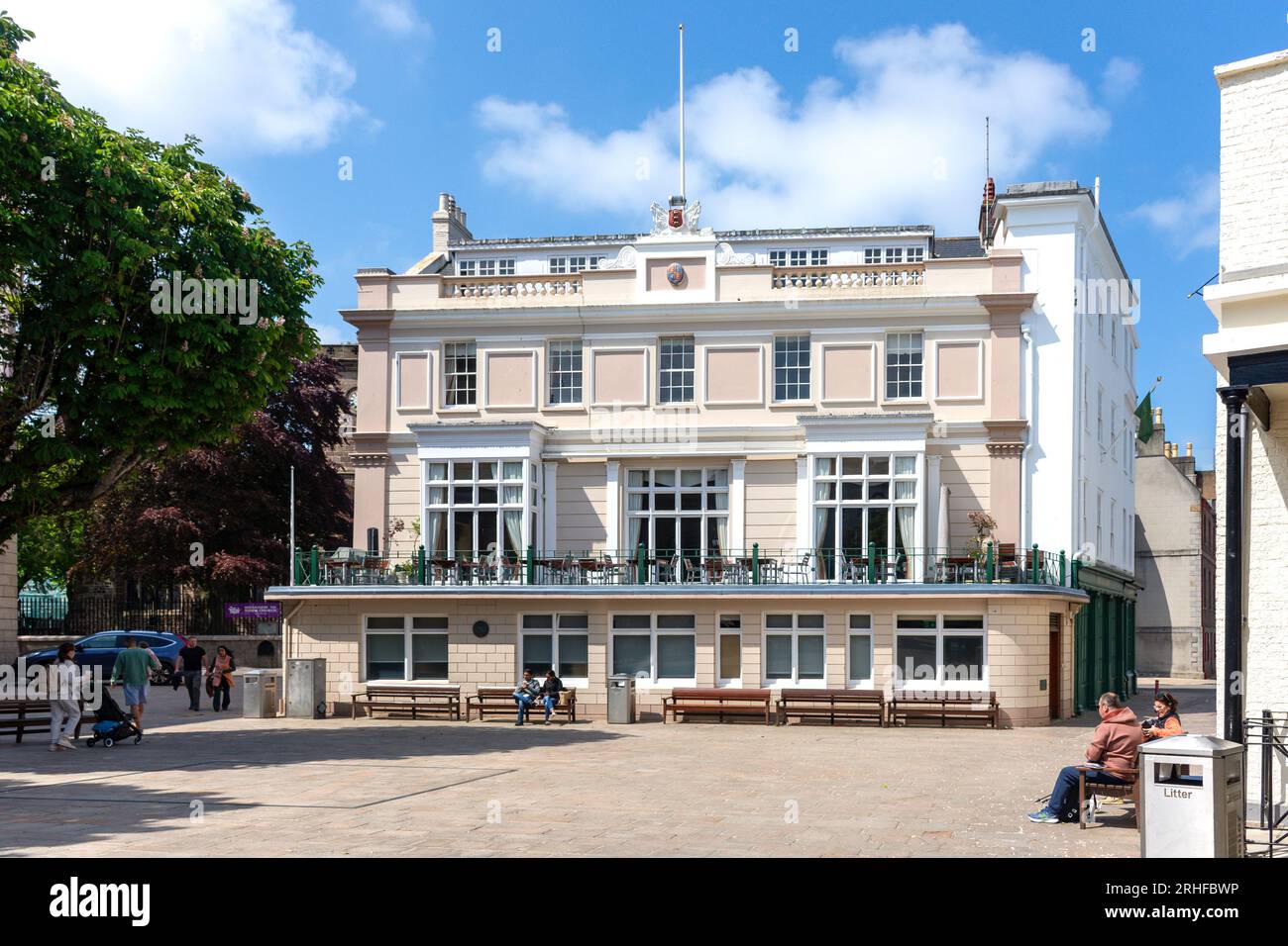 Maismarkt, Royal Square, St. Helier, Jersey, Kanalinseln Stockfoto