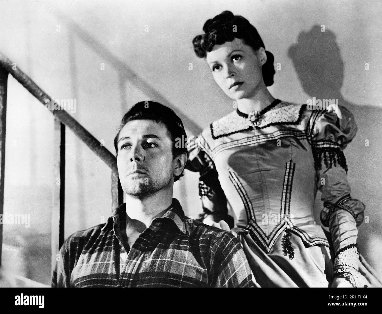 Michael Redgrave, Lili Palmer, Drehort des britischen Films, "Thunder Rock", MGM, 1942 Stockfoto