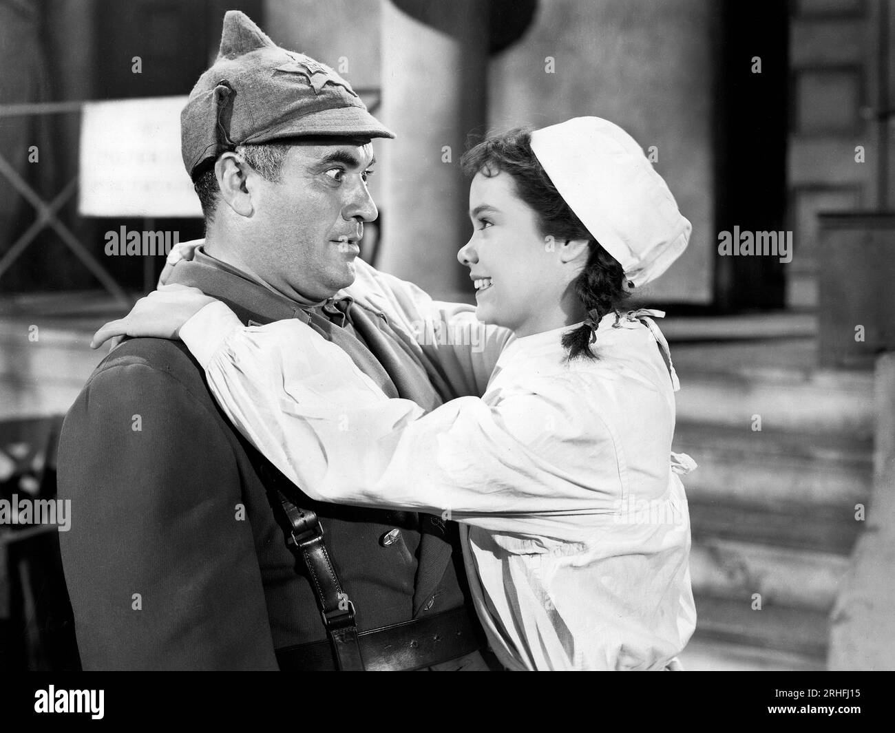 Alexander Granach, Kathy Frye, Filmset, "drei russische Mädchen", United Artists, 1943 Stockfoto