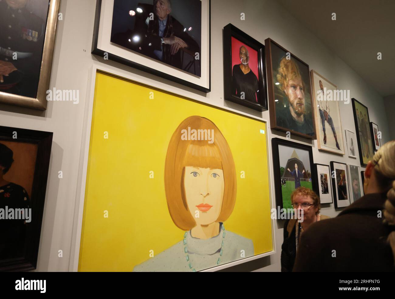 Im Inneren der neu renovierten und wiedereröffneten National Portrait Gallery in London, Großbritannien Stockfoto