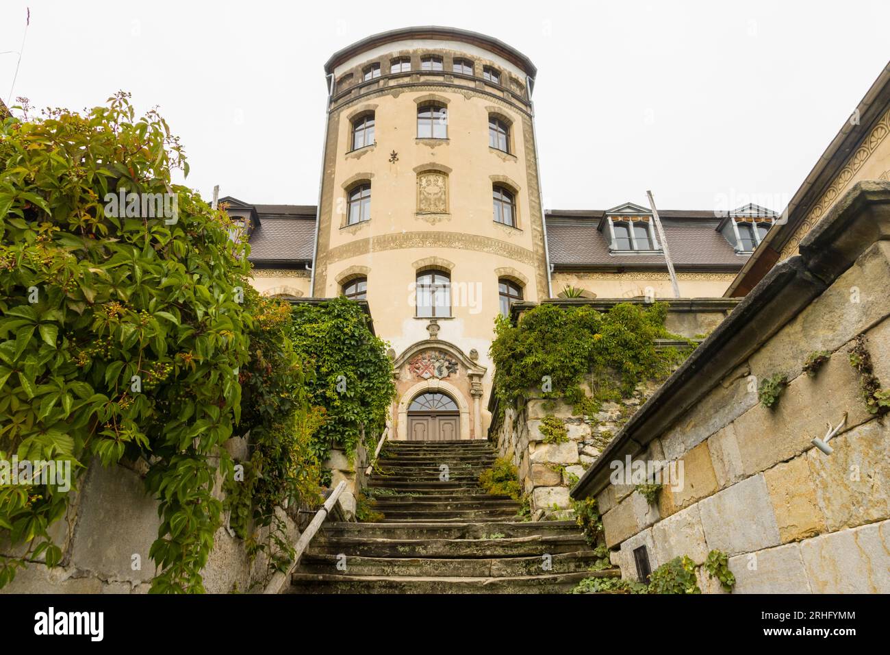 Alte Burg Hainewalde Stockfoto