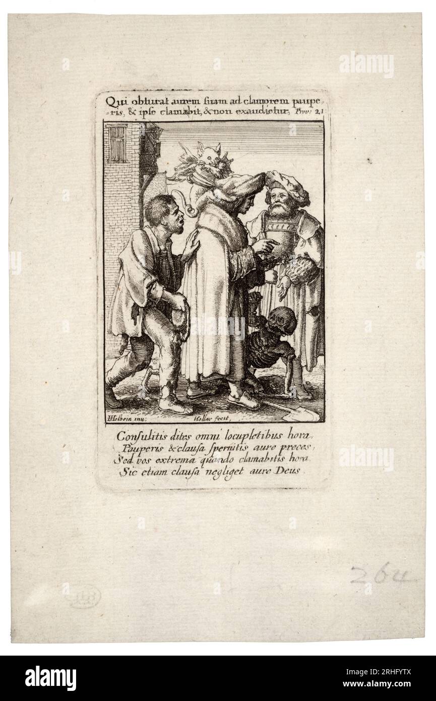 Rich man Unknown Date (Autor lebte 1607-1677) von Wenceslaus Hollar Stockfoto