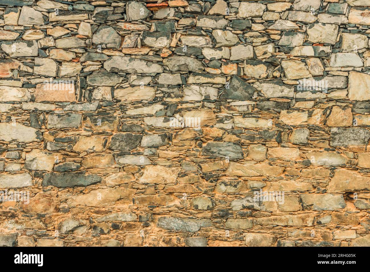 Steinmauer Stockfoto