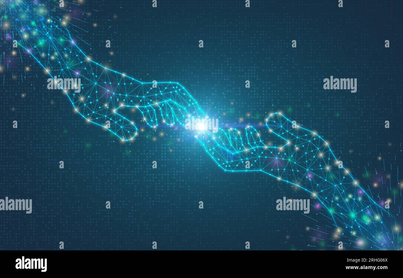Affektives Computing – Informationstechnologien und KI-Systeme, die menschliche Emotionen erkennen und darauf reagieren – konzeptionelle Illustration Stockfoto