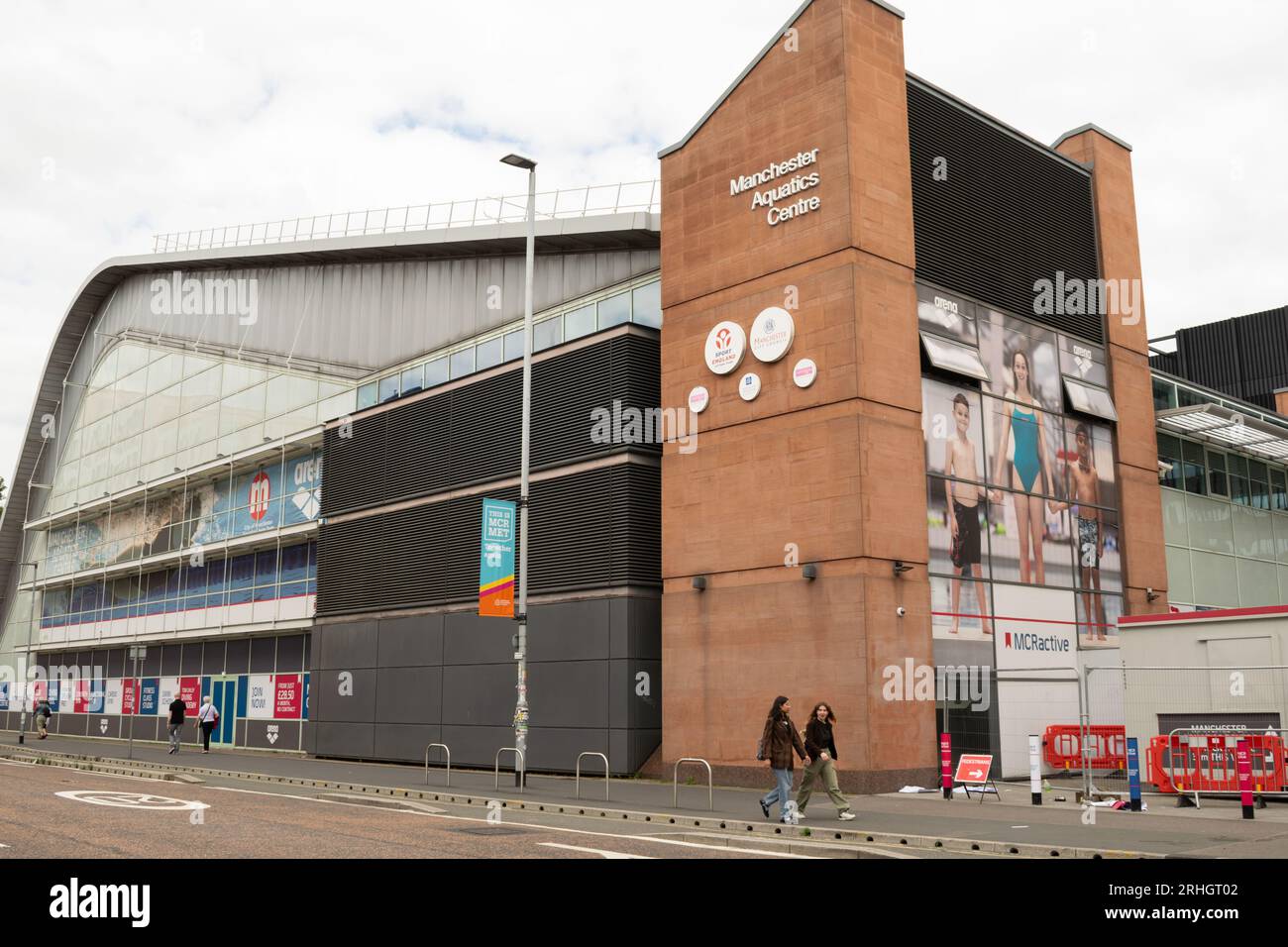 Manchester Aquatics Centre. Oxford Road Stockfoto