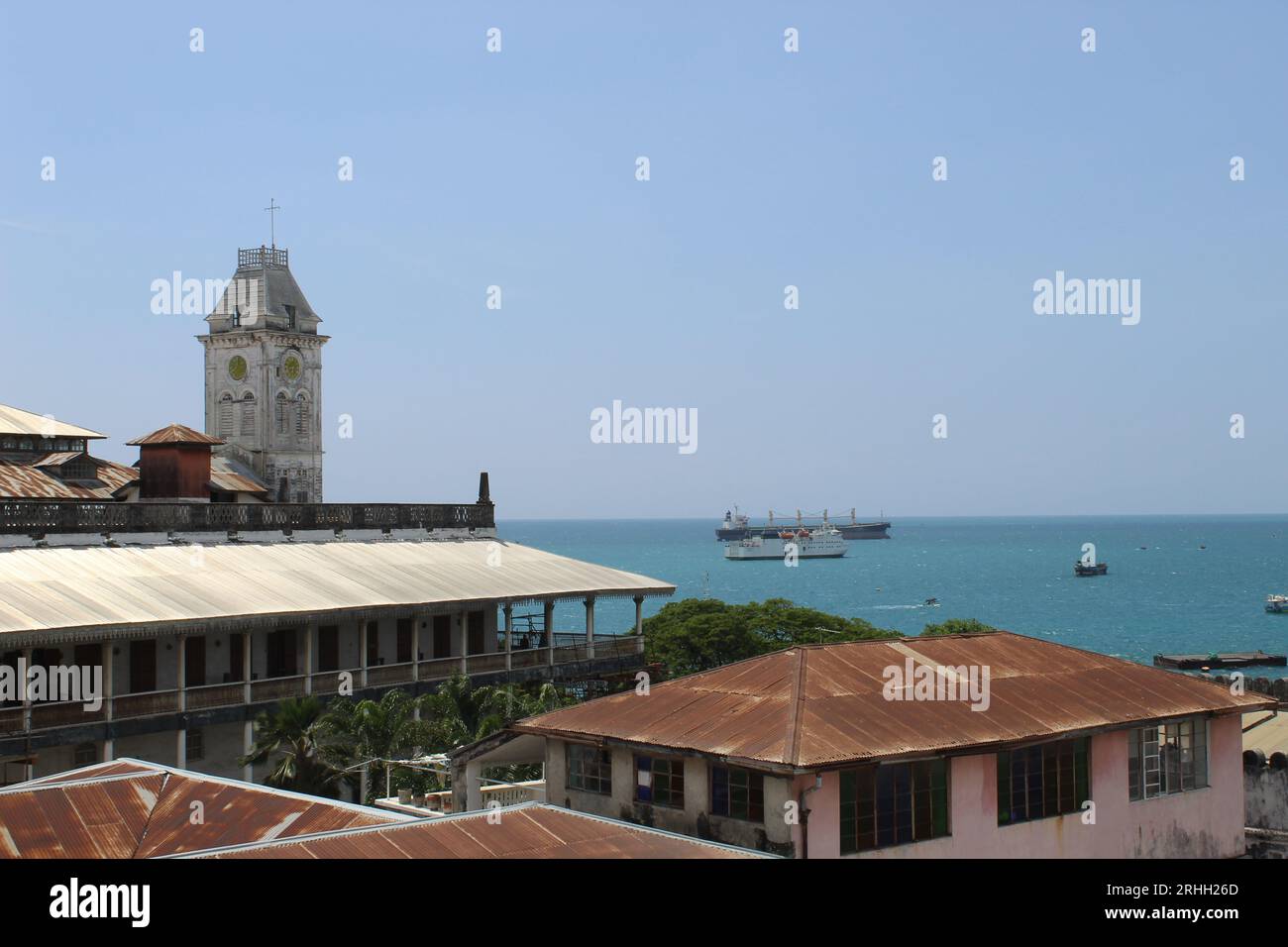 Blick auf Sansibar City Stockfoto