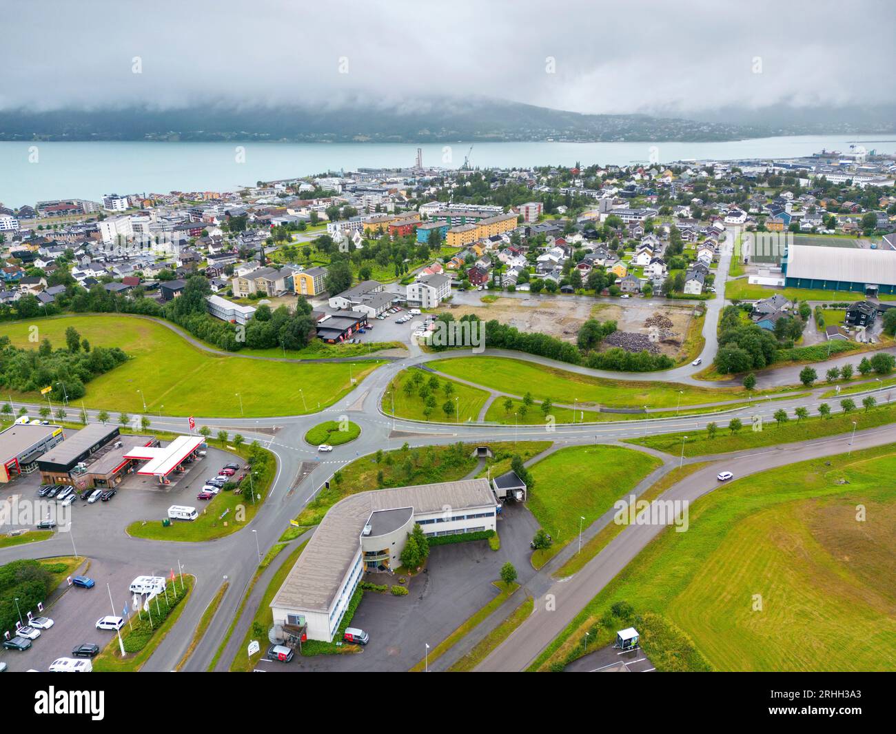 Mo i Rana 20230722.Mo i Rana Zentrum. Foto: Gorm Kallestad / NTB Stockfoto