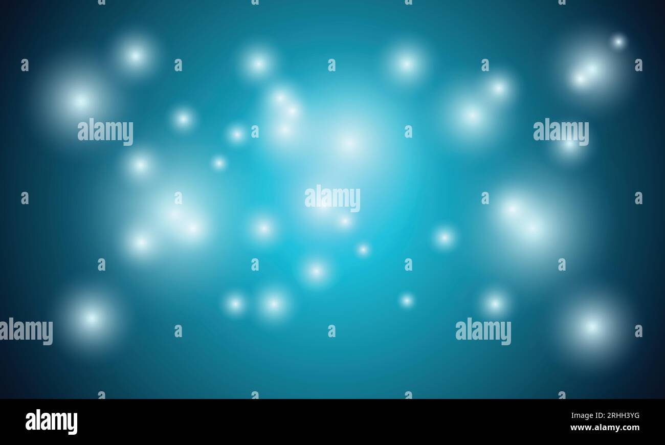 Blauer Farbverlauf moderner abstrakter Hintergrund mit Lichtteilcheneffekt. eps 10-Vektor. Stock Vektor