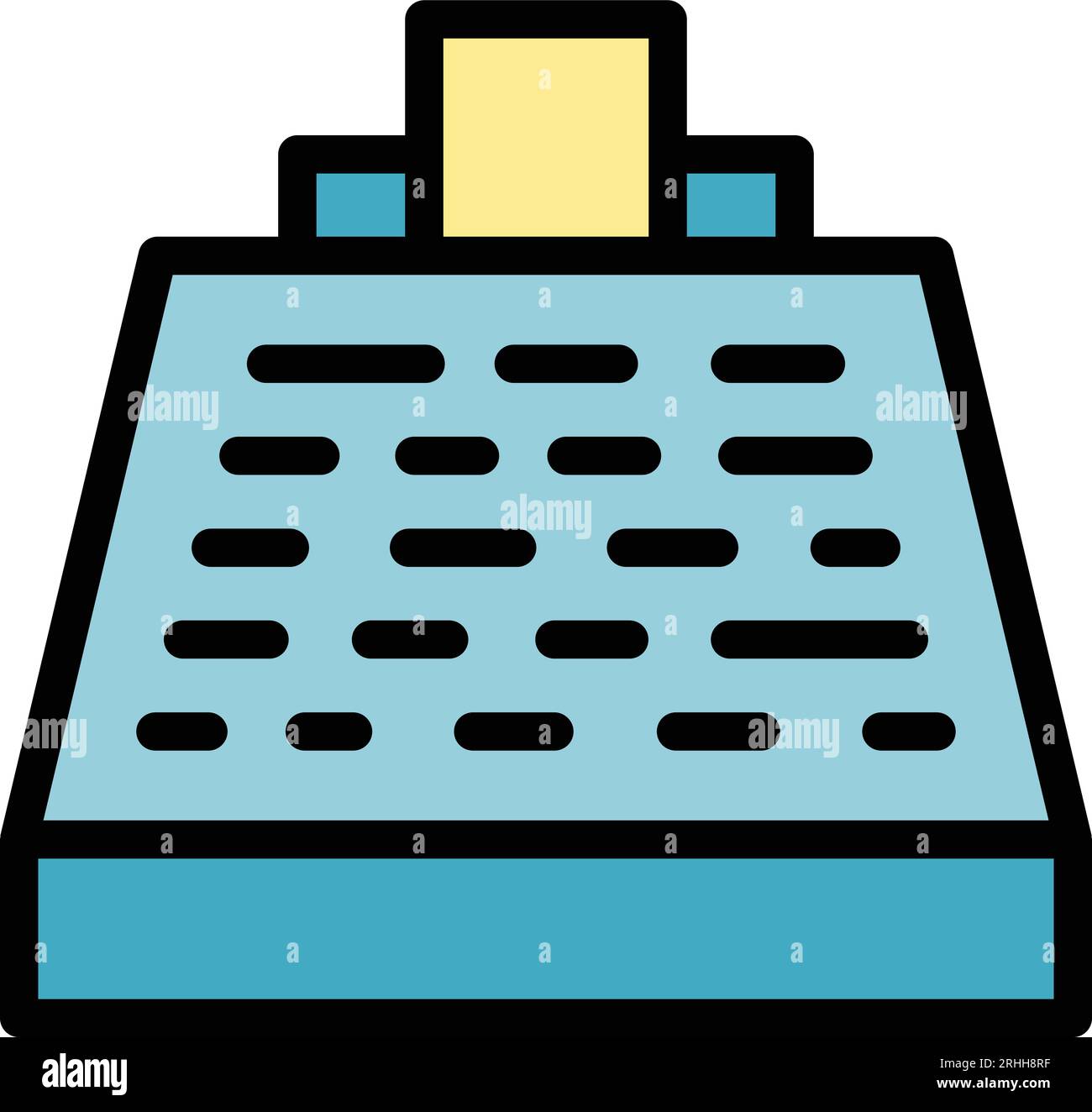 Umrissvektor für das Symbol des Transferstativs. Mobile Bezahlung. Farbe für Einlagenfinanzierung flach Stock Vektor