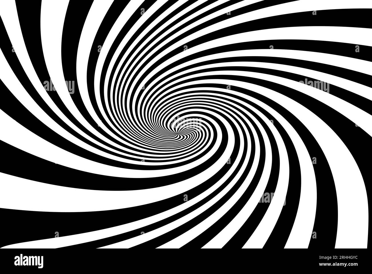Wirbelnder spiralförmiger radialer Hintergrund. Vektorillustration Stock Vektor