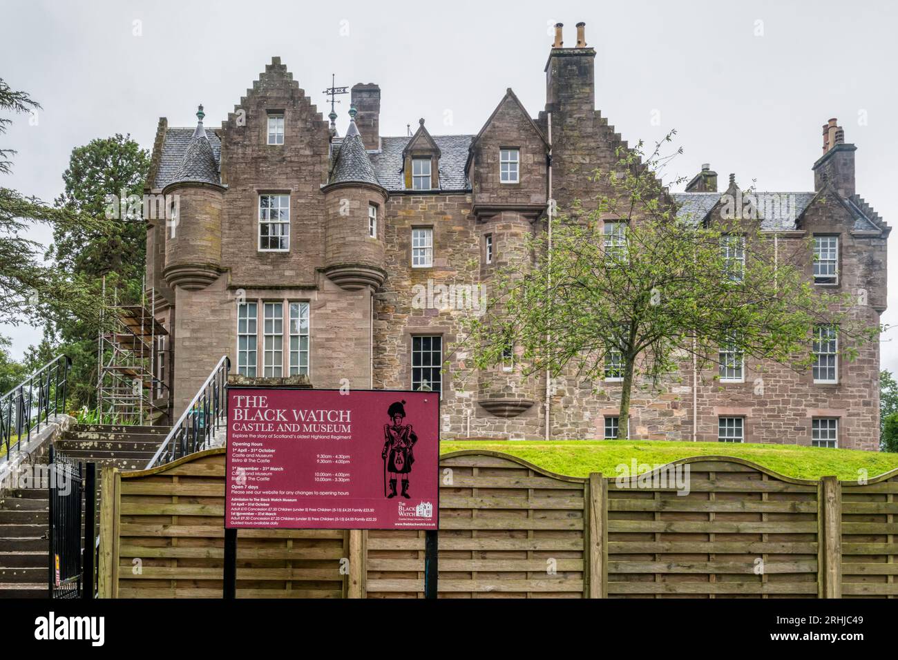 Das Black Watch Museum in Balhousie Castle, Perth, Schottland. Stockfoto