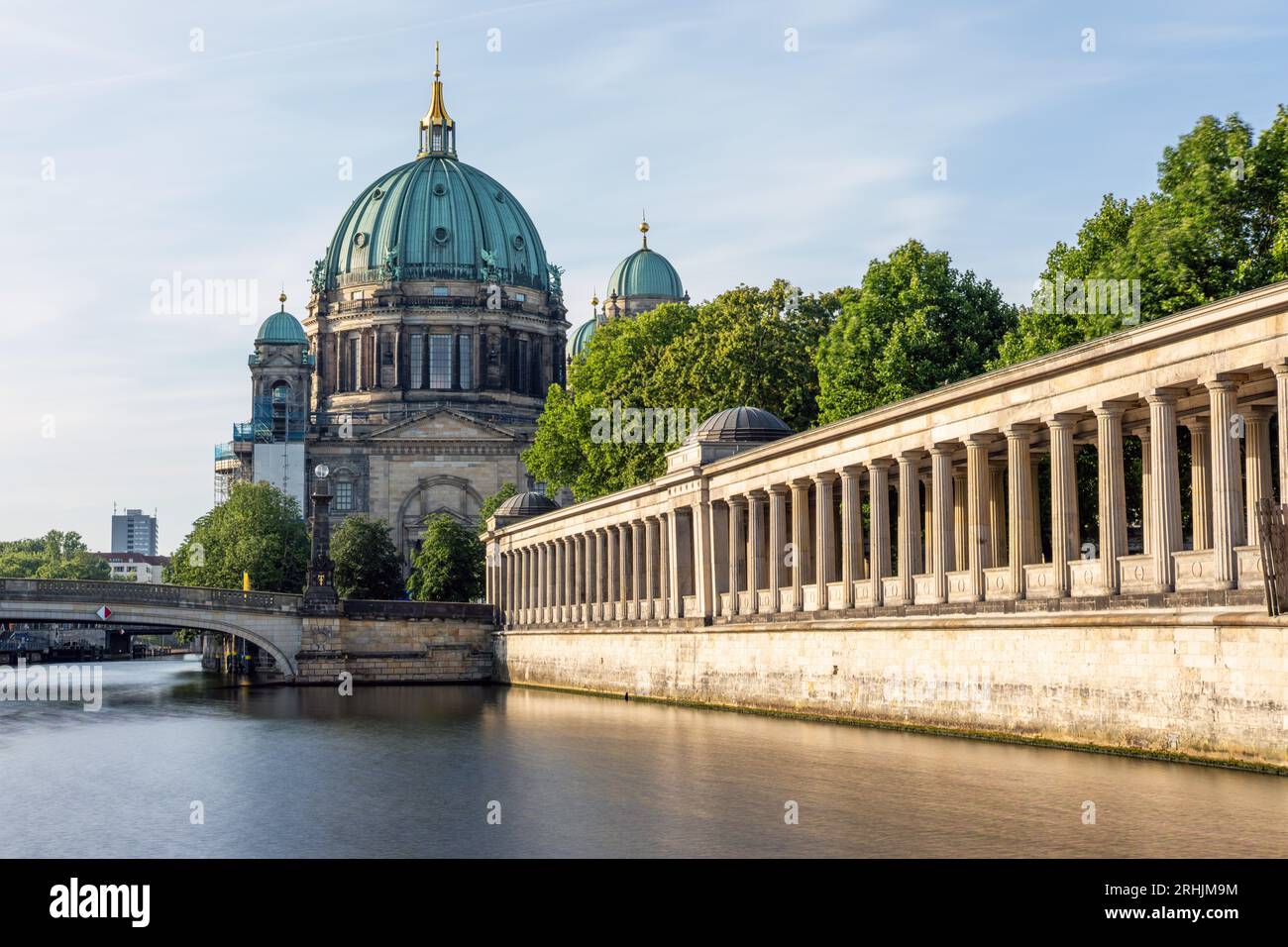 Hochauflösendes Bild der Museumsinsel in Berlin mit dem Dom Stockfoto