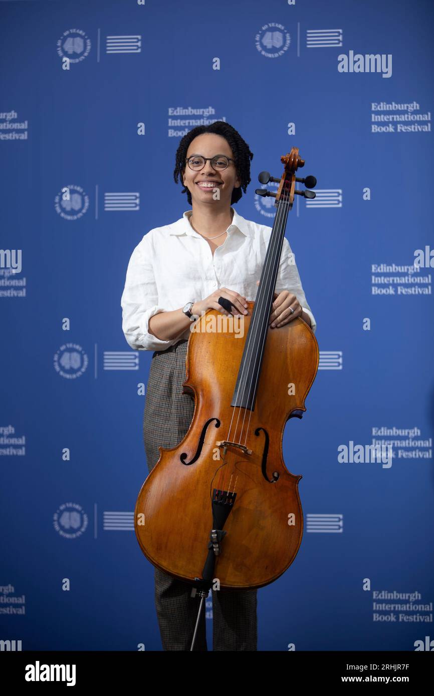 Edinburgh. Schottland, Großbritannien. Aug. 2023. Simone Seales erscheint beim Edinburgh International Book Festival im Edinburgh College of Art Picture Credit: Pako Mera/Alamy Live News Stockfoto