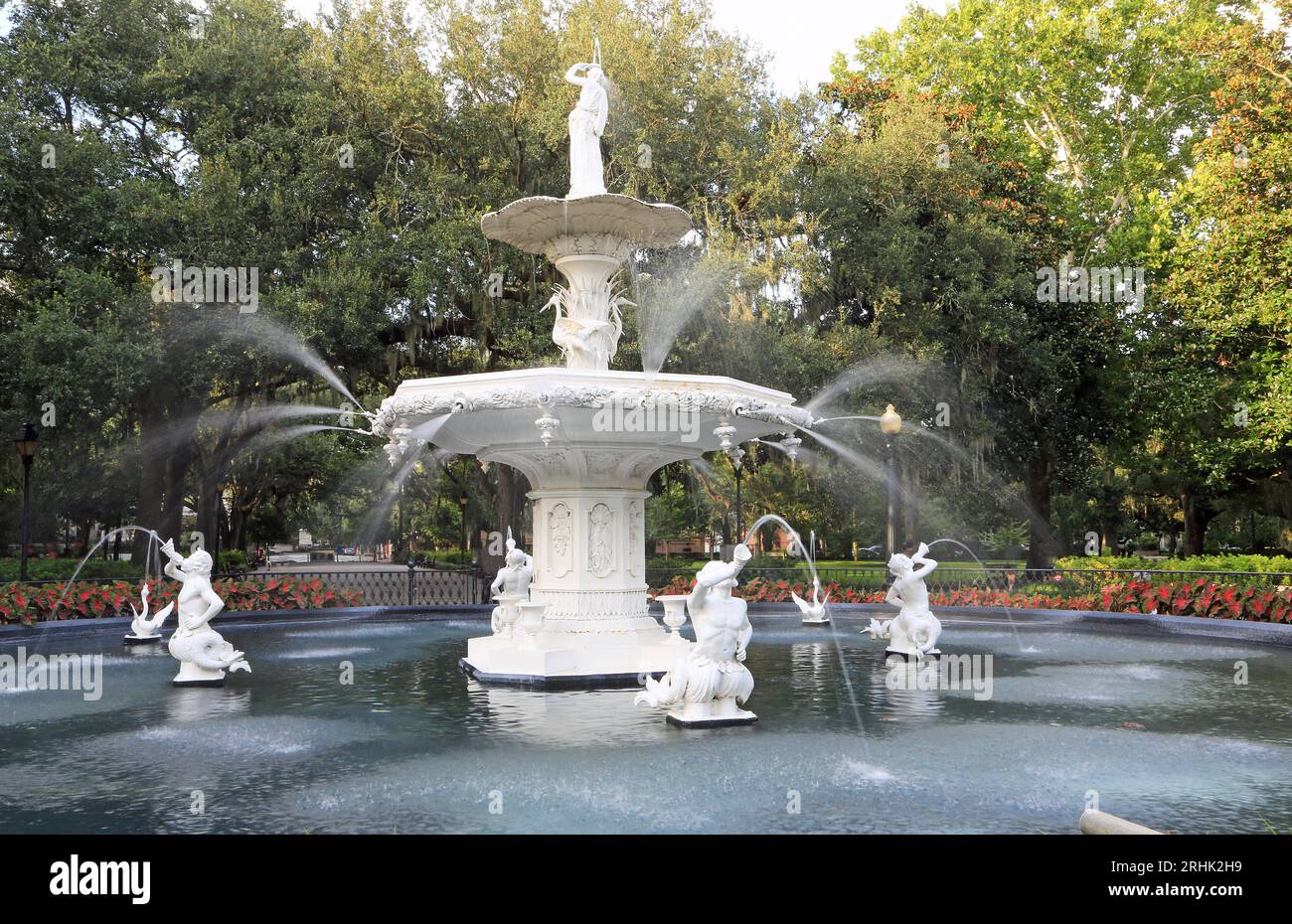 Forsyth-Brunnen – Savannah, Georgia Stockfoto