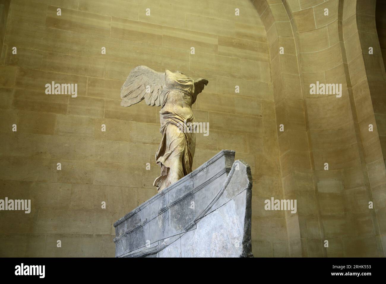 Der geflügelte Sieg von Samothrake, Louvre, Paris Stockfoto