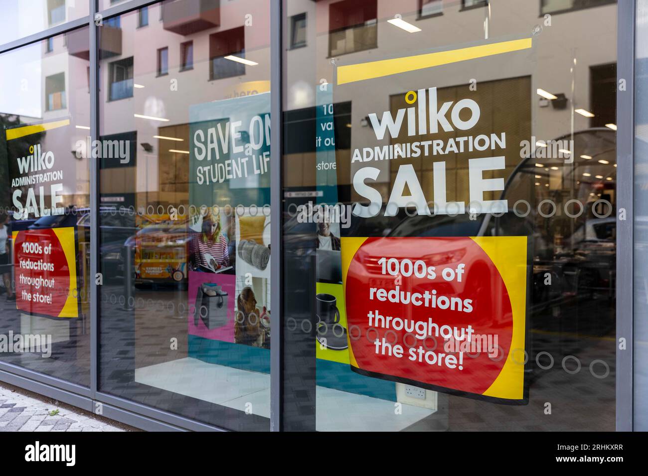 London, Großbritannien. August 2023. Wilko Storefront in Colindale, London. Stockfoto