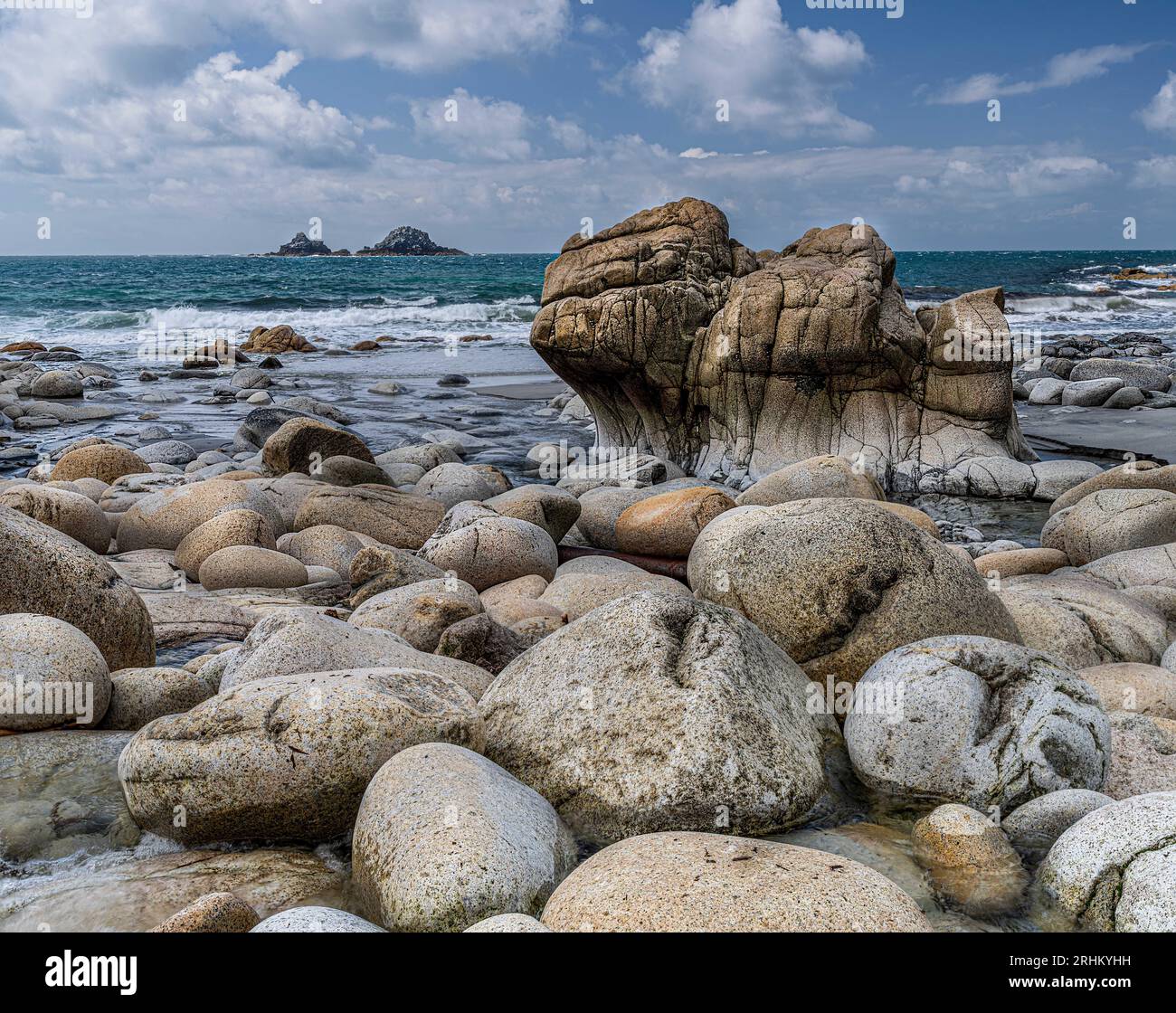 Porth Nanven, Cornwall Stockfoto