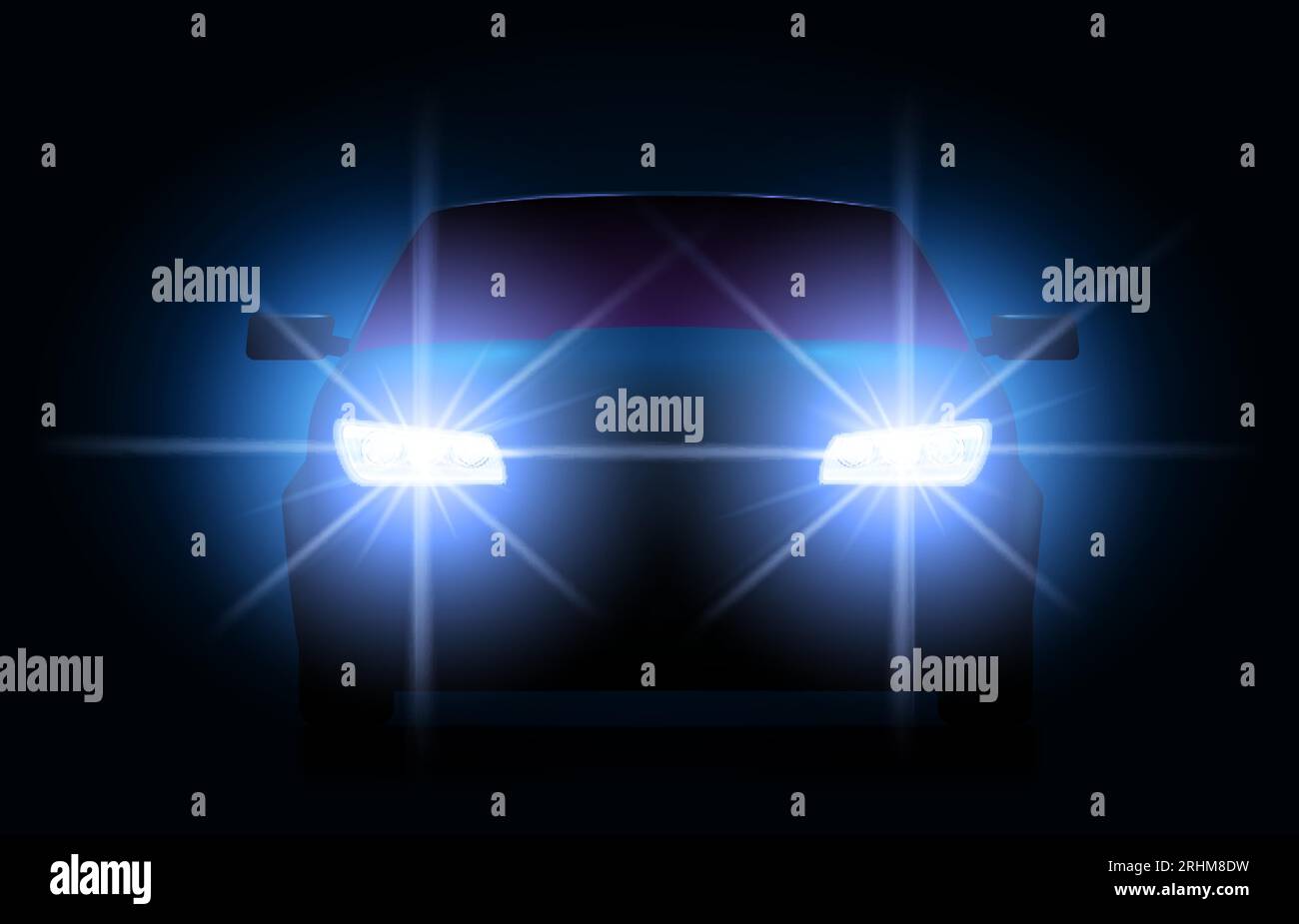 Leuchtende scheinwerfer Stock-Vektorgrafiken kaufen - Alamy