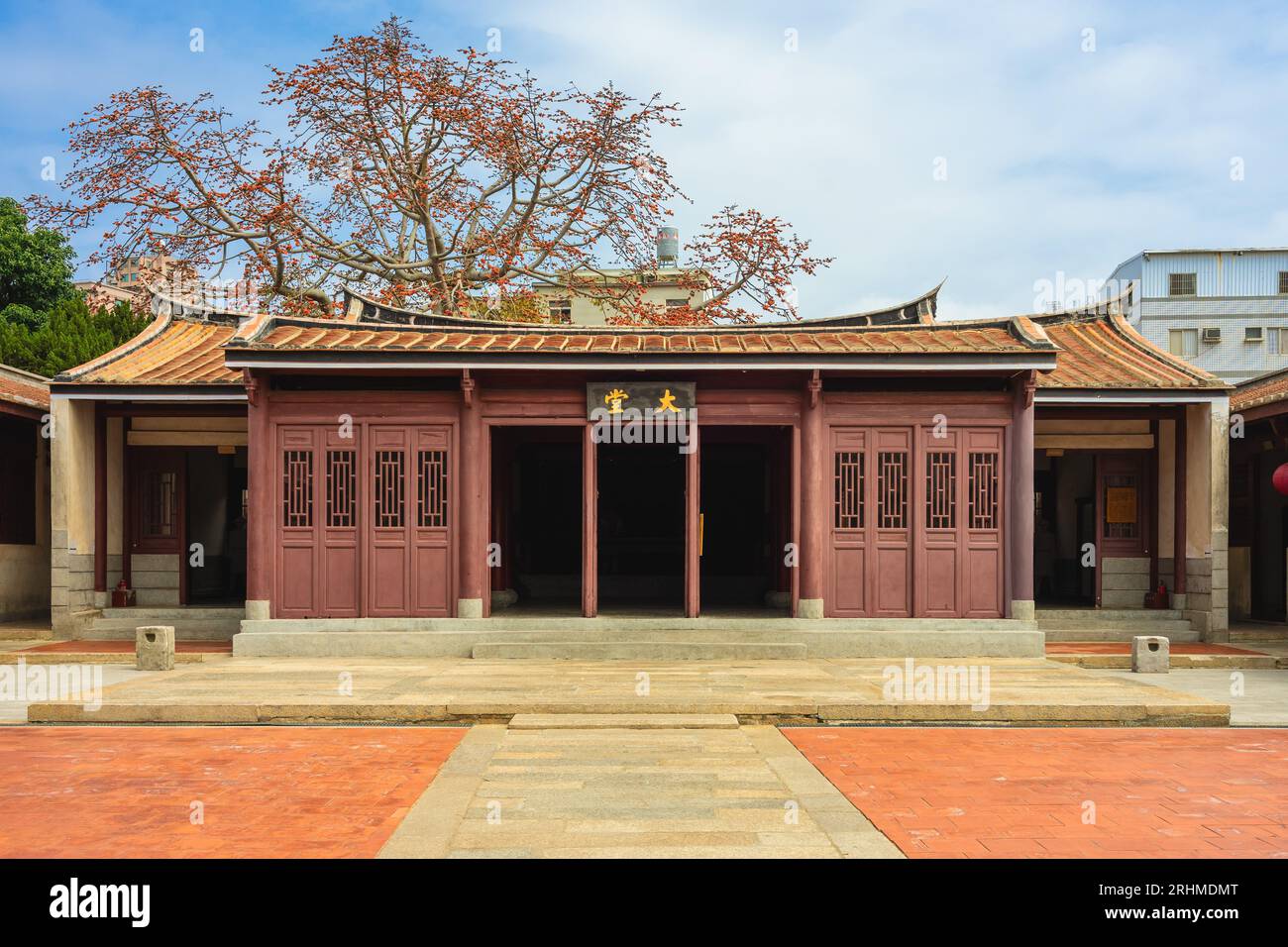 Kinmen Militärhauptquartier der Qing-Dynastie. Übersetzung: Haupthalle Stockfoto