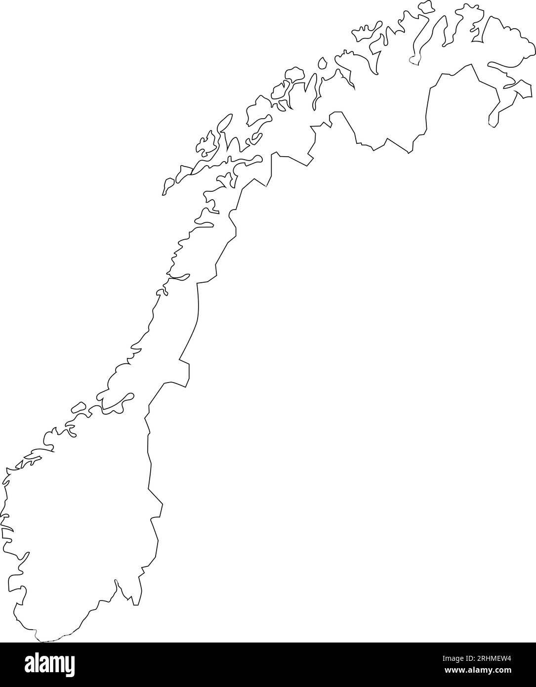 norwegen Kartensymbol Vektor-Illustration Design Stock Vektor