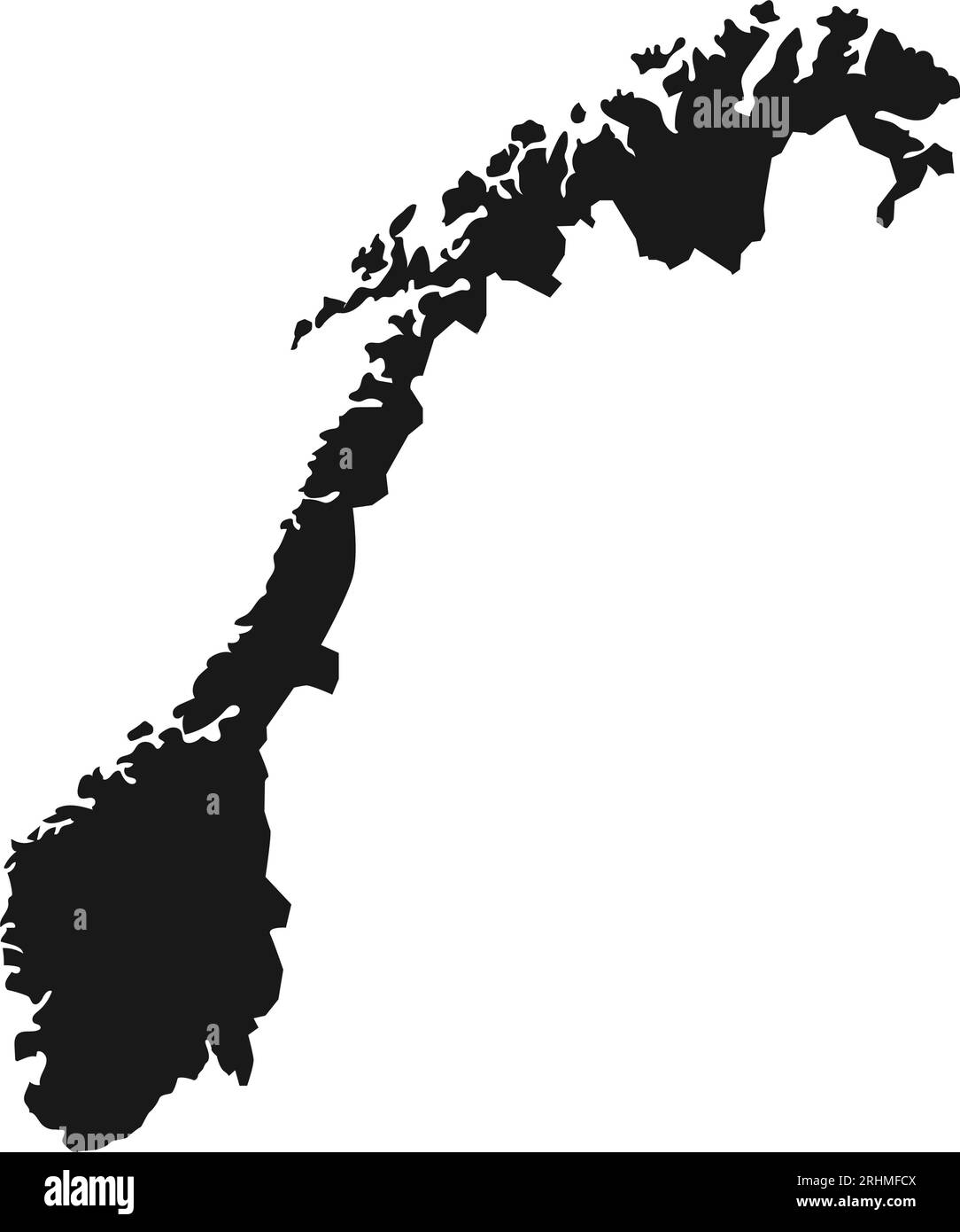 norwegen Kartensymbol Vektor-Illustration Design Stock Vektor