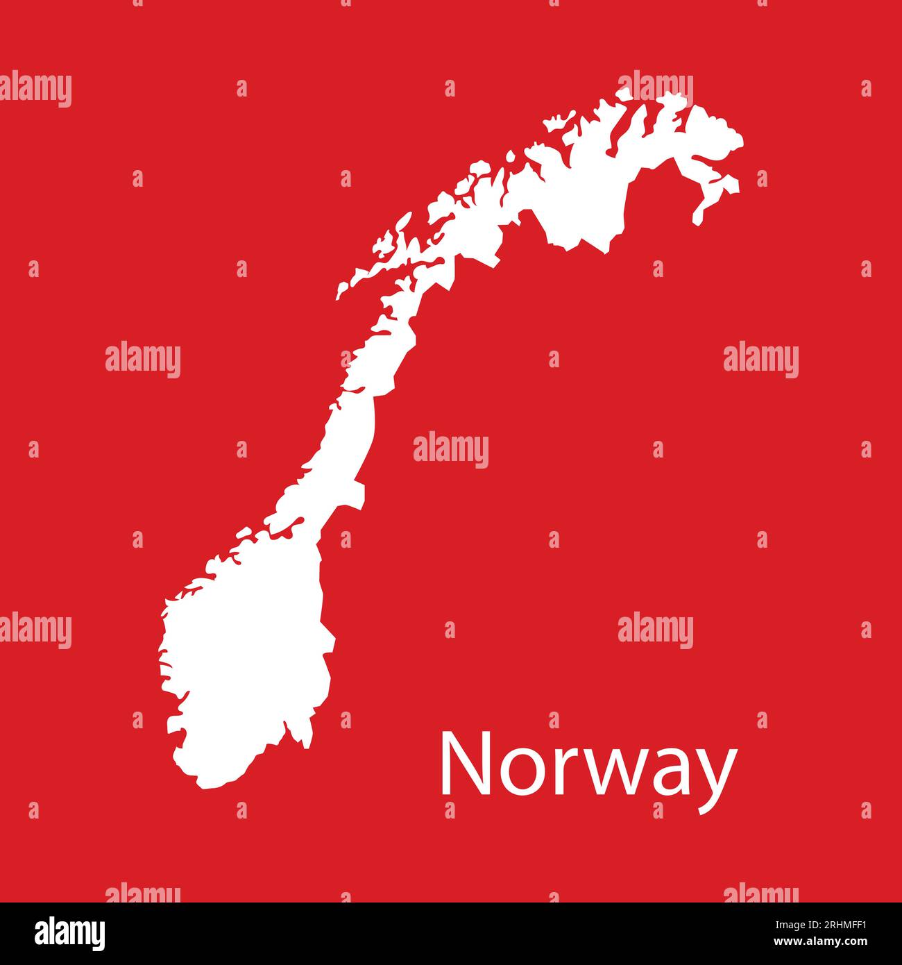 norwegen Kartensymbol Vektor-Illustration Design Stock Vektor