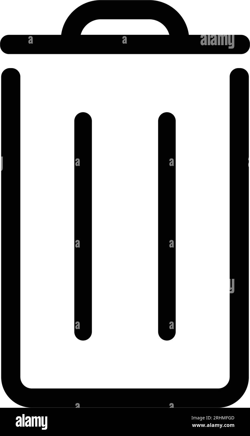 Papierkorb-Symbol-Vektor-Illustration Design Stock Vektor