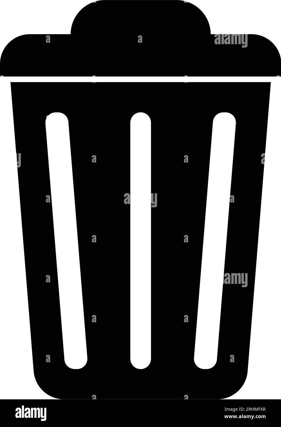 Papierkorb-Symbol-Vektor-Illustration Design Stock Vektor