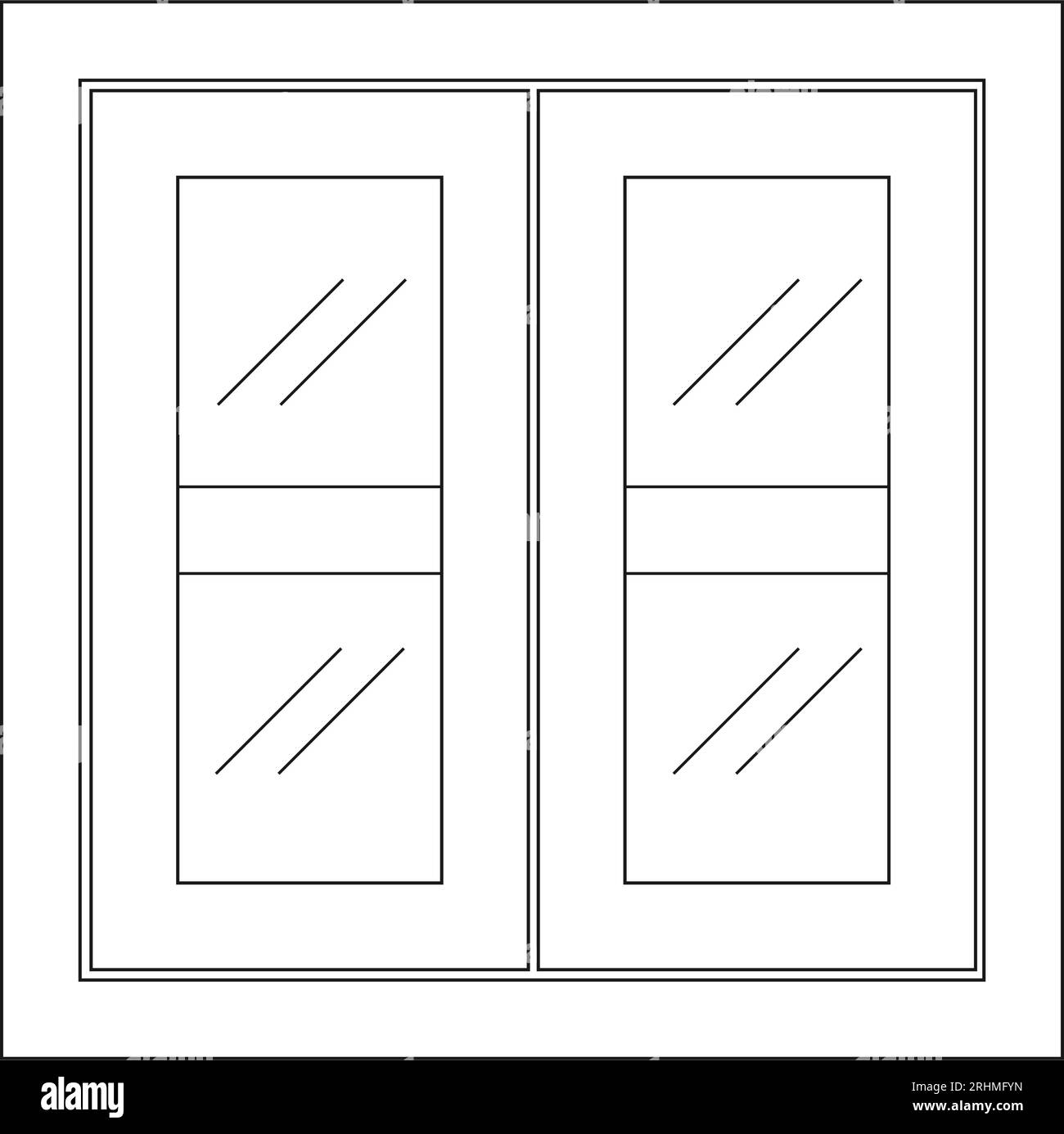 Fenstersymbol Vektor-Illustration Symboldesign Stock Vektor