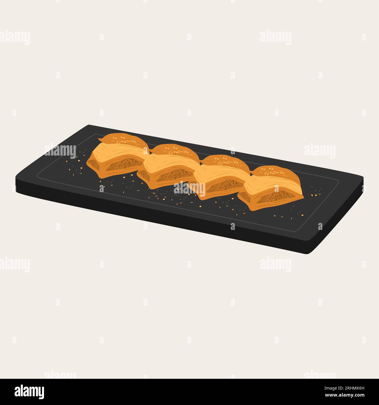 Türkische Baklava mit Pistazien - reichhaltige türkische Baklava mit ...