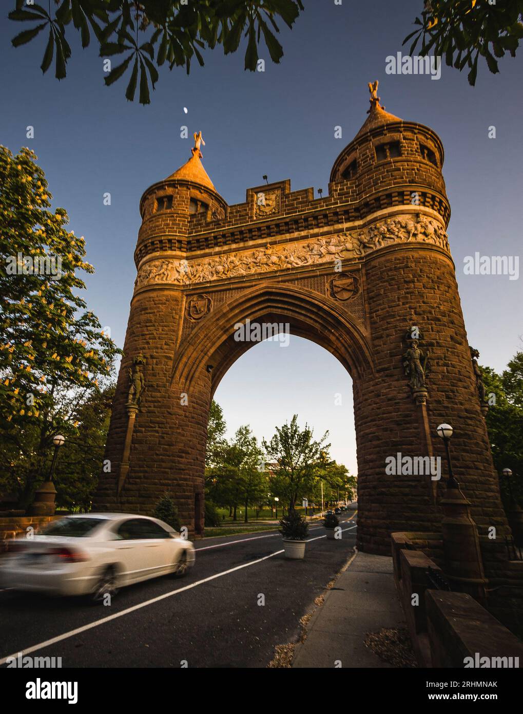 Soldaten und Matrosen Memorial Arch Bushnell Park Hartford, Connecticut, USA Stockfoto