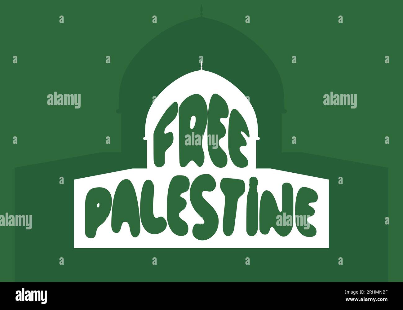 Freies palästinensisches Bannerplakat für Freiheit und Menschenrechtshintergrund. Stock Vektor