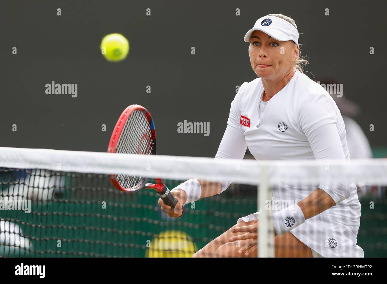 Tennisspielerin Vera Zvonareva (RUS) bei den Wimbledon Championships 2023, All England Lawn Tennis and Croquet Club, London, England. Stockfoto