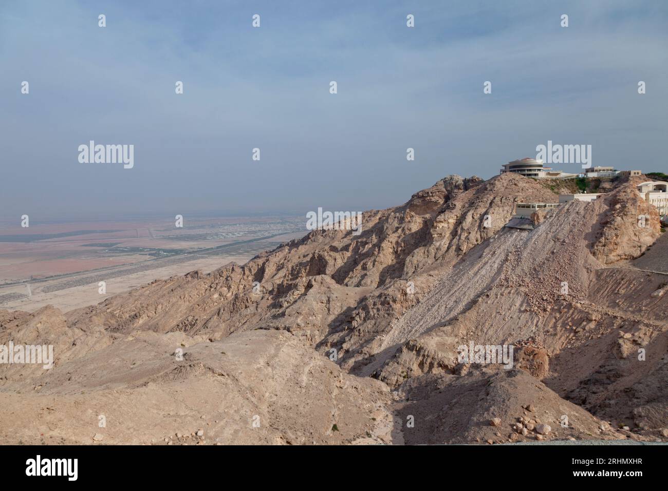 Vereinigte Arabische Emirate, Abu Dhabi, Al Ain, Jebel Hafeet, der höchste Punkt in den VAE. Stockfoto