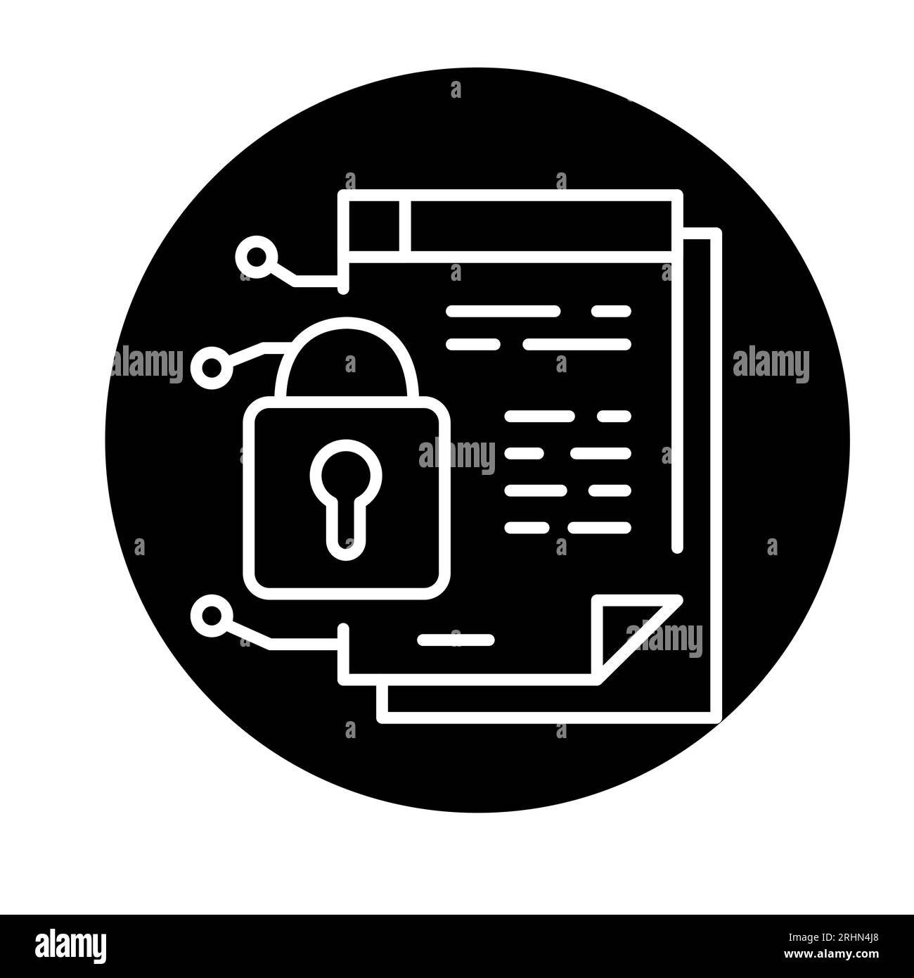 Smart Contract – Symbol mit schwarzer Linie. Virtuelles Geld. Piktogramm für Webseite. Stock Vektor