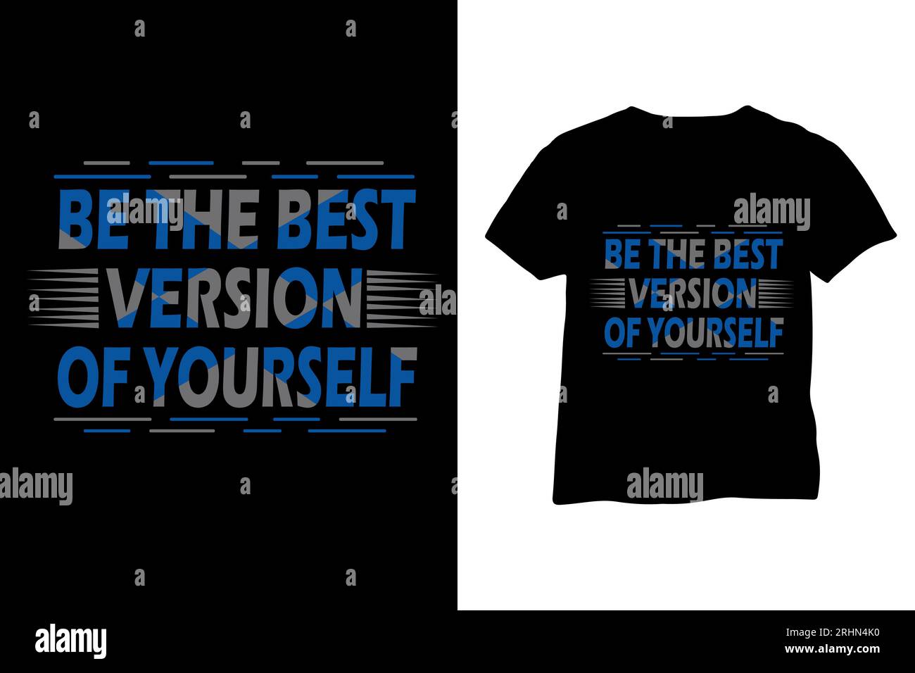 Minimalistisches T-Shirt-Design mit Typografie Stock Vektor