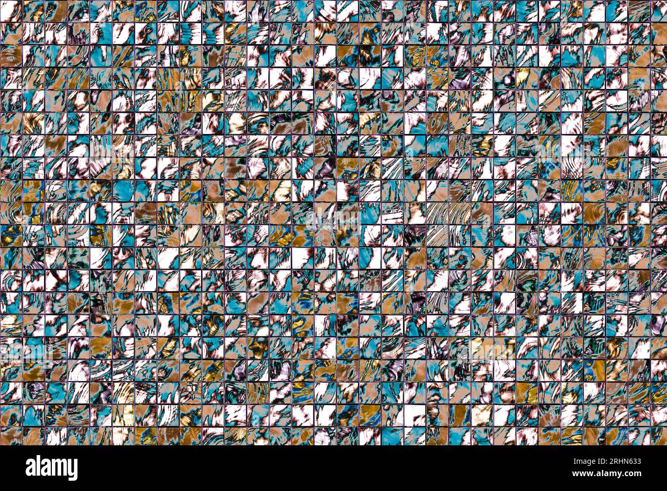 Mosaik Komposition Muster als Hintergrund Textur Stockfoto