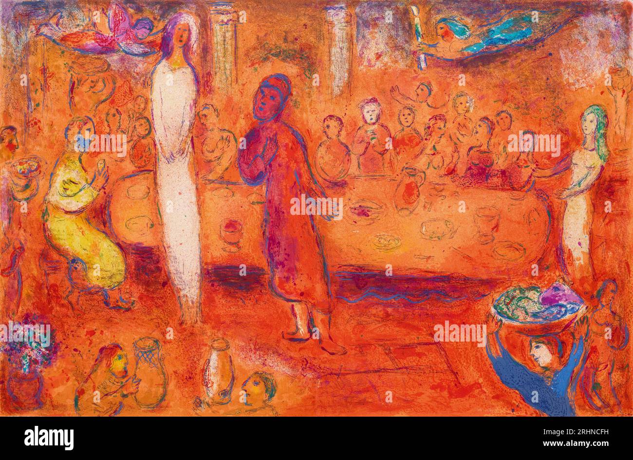 Daphnis und Chloé. Museum: PRIVATE SAMMLUNG. Autor: MARC CHAGALL. Stockfoto