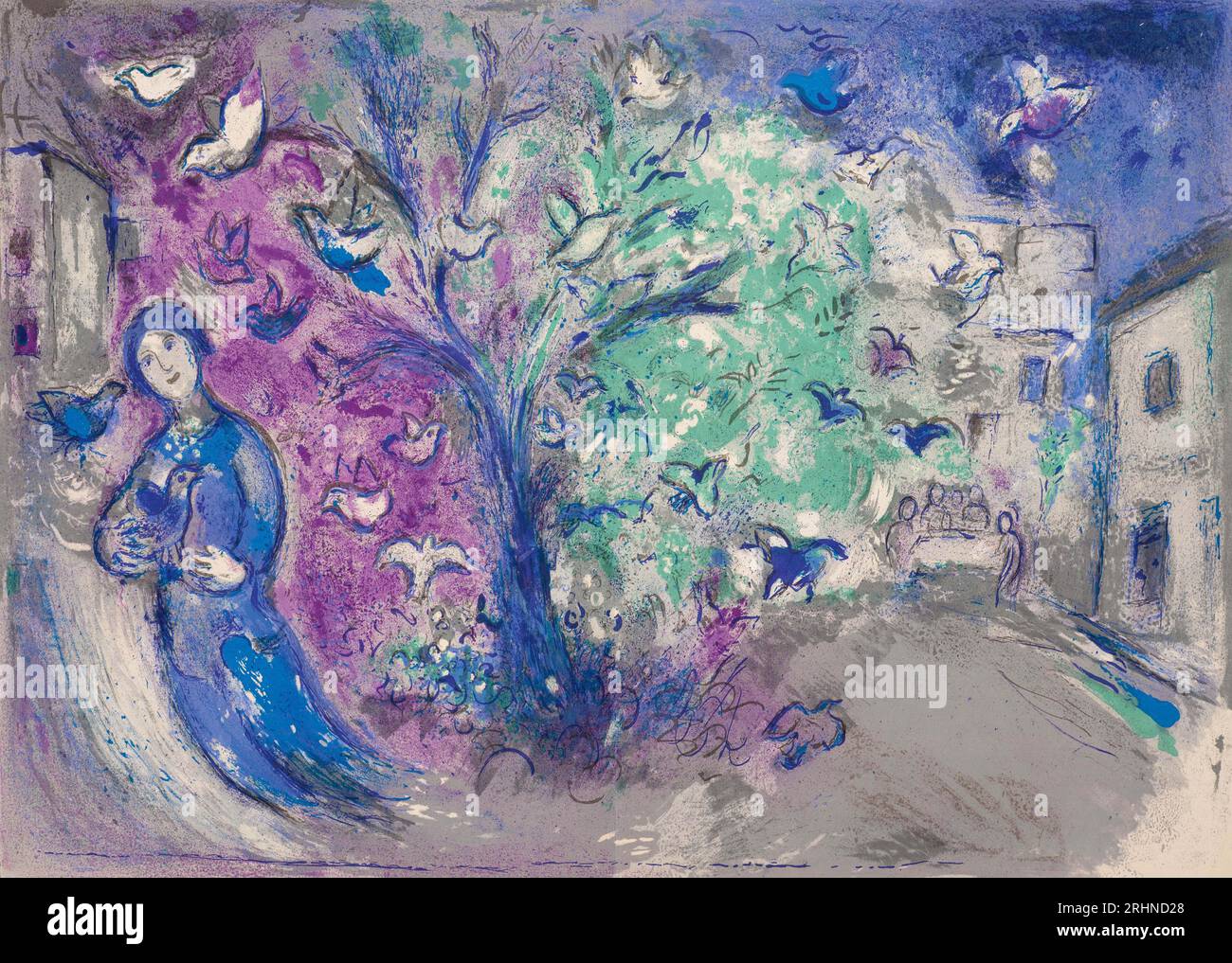 Daphnis und Chloé. Museum: PRIVATE SAMMLUNG. Autor: MARC CHAGALL. Stockfoto