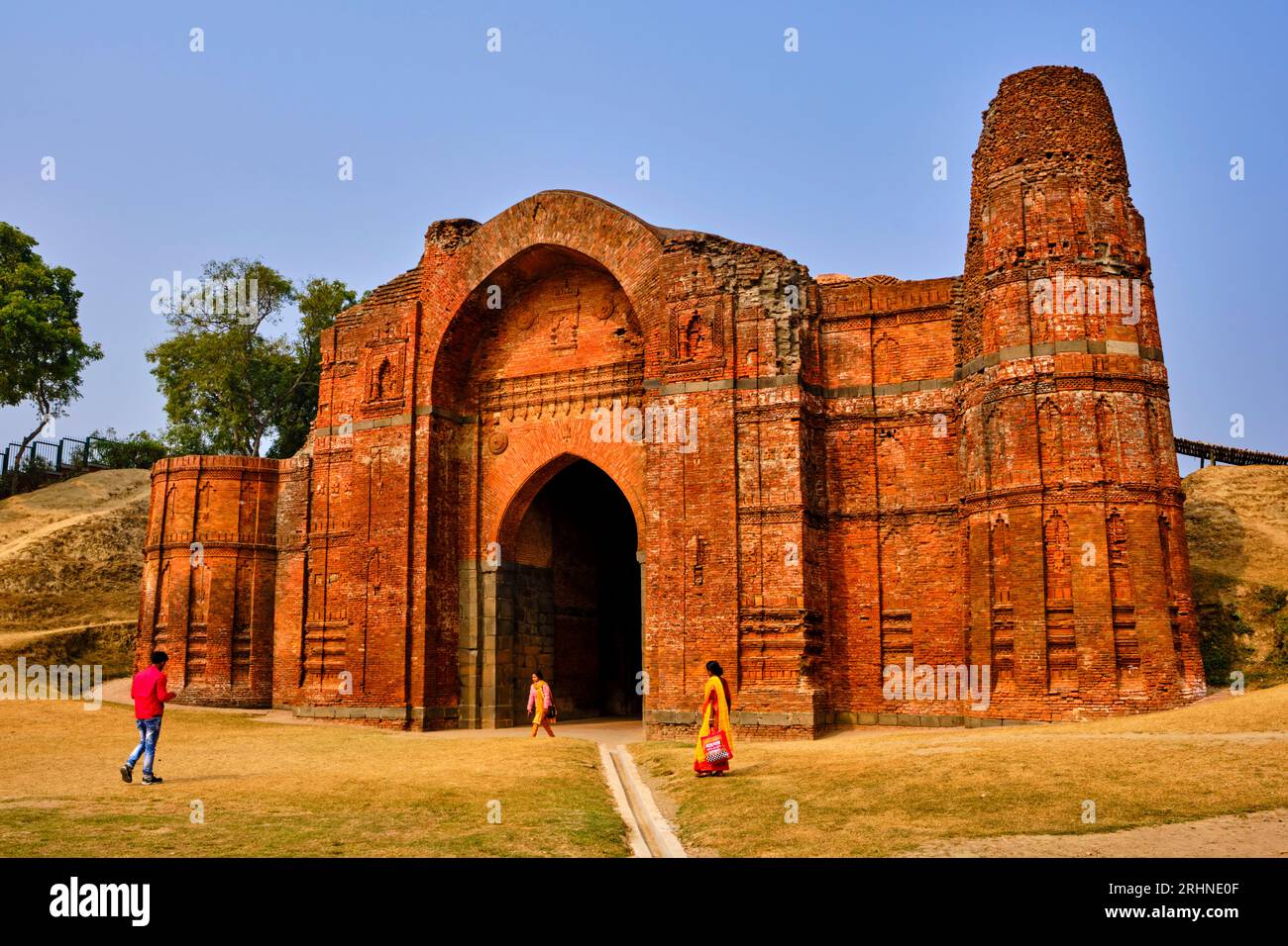 Indien, Westbengalen, Gaur, ehemalige Hauptstadt Bengals, Dahil oder Salami Darwaza, ehemaliges Tor zur Stadt, 1425 Stockfoto