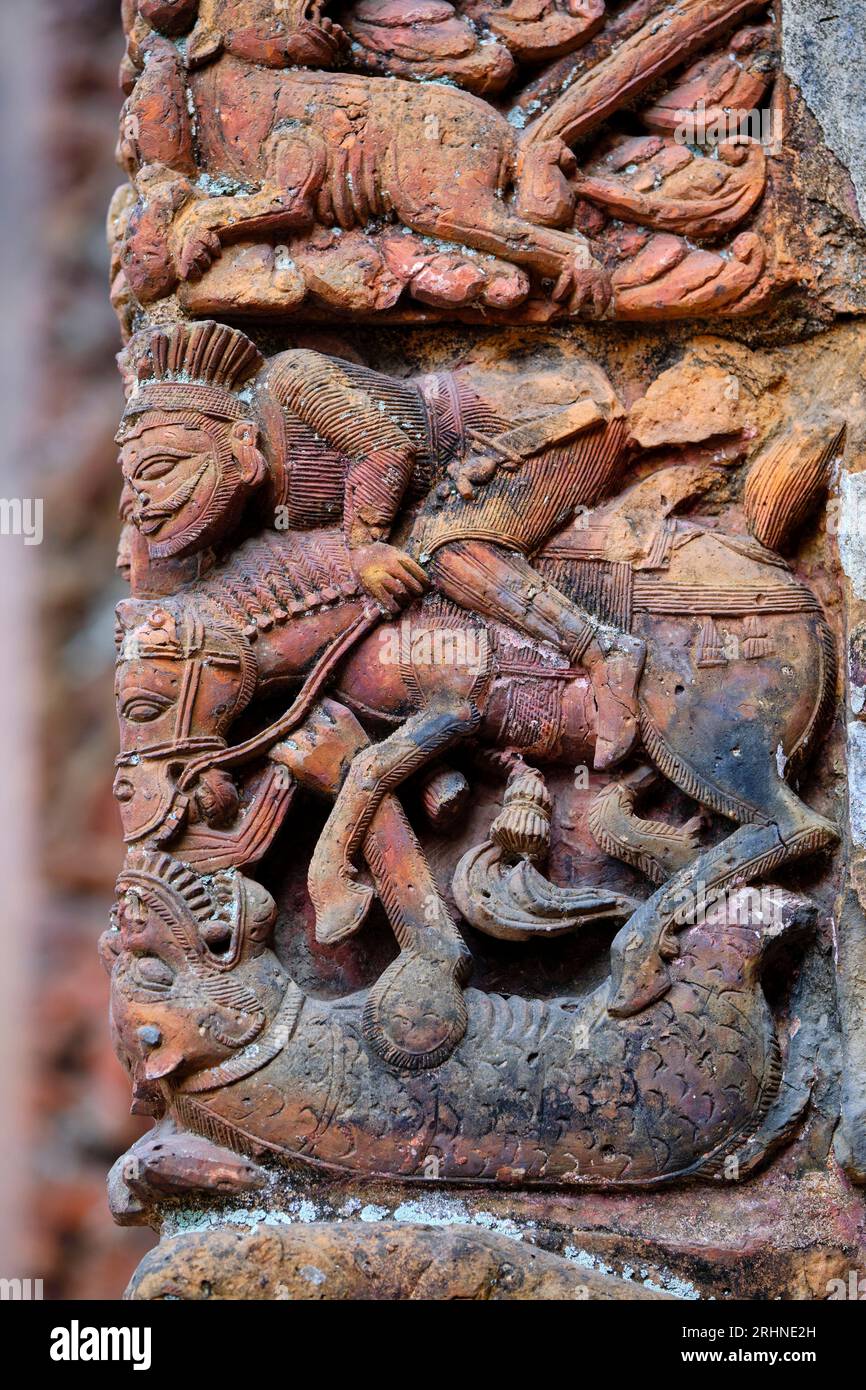 Indien, Westbengalen, Kalna, Lalji-Tempel, 1739 Stockfoto