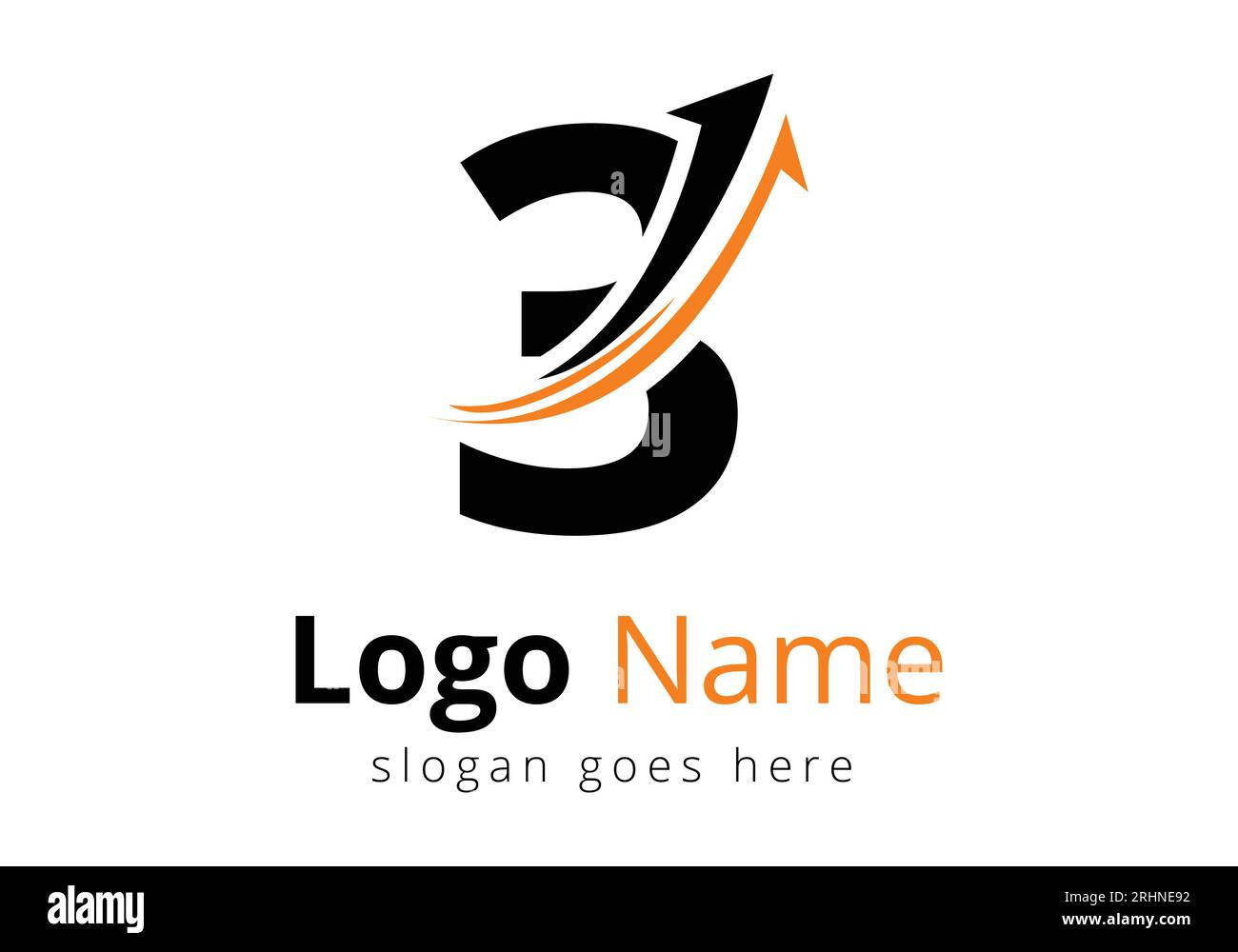 Finance-Logo Mit 3 Buchstaben-Konzept. Konzept für Finanz- oder Erfolgslogo. Logo für die Geschäfts- und Unternehmensidentität der Buchhaltung Stock Vektor